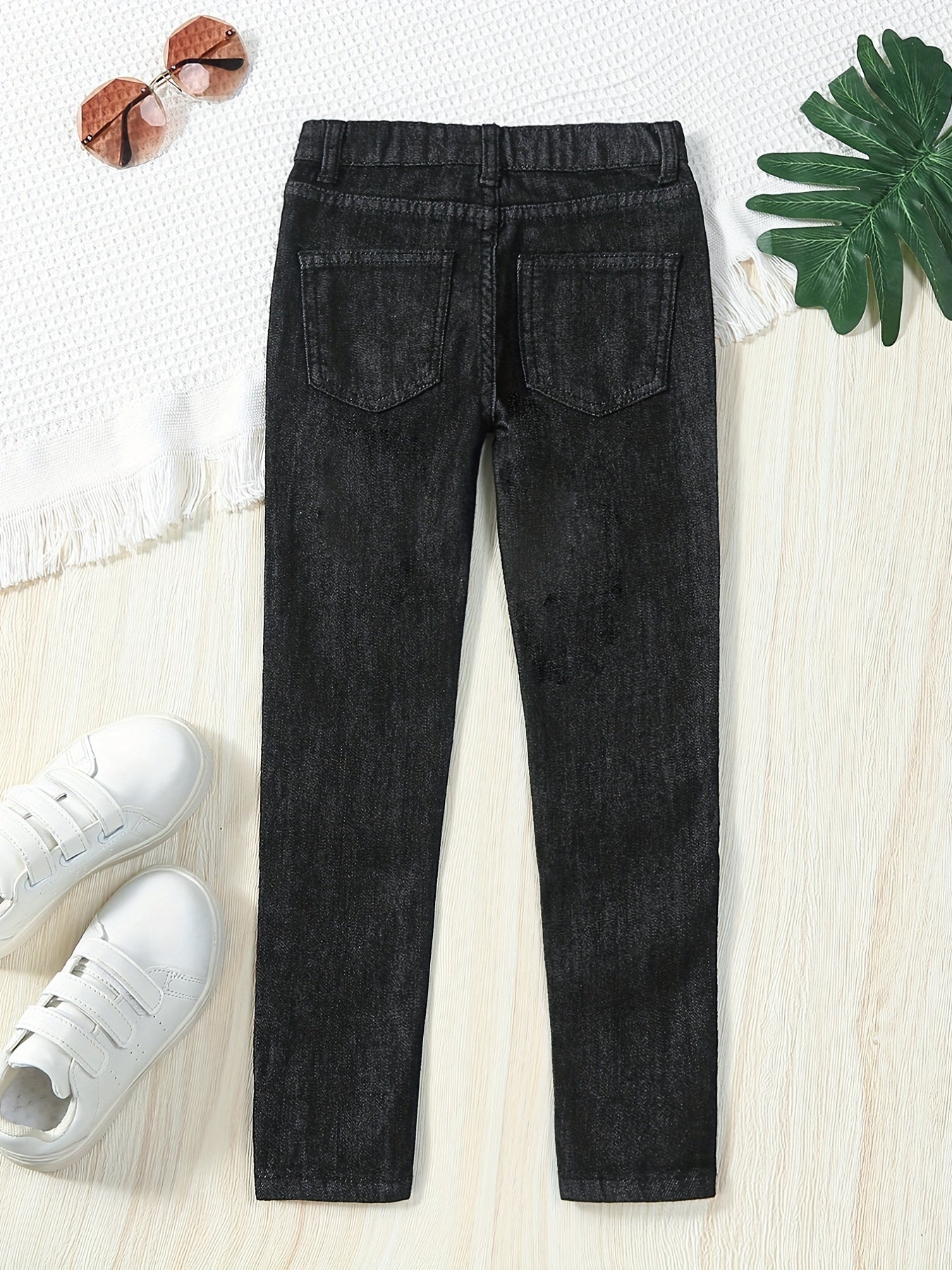 Girls Skinny Jeans Casual Stretch Denim Trousers For Street Outfit