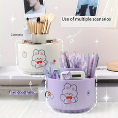 Pen Holder 360 Rotating Organizer Makeup Stationery Desktop Organizer