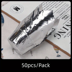 50pcs Aluminum Foil Tulip Muffin Cups Cupcake Liners Waterproof Laminating Paper