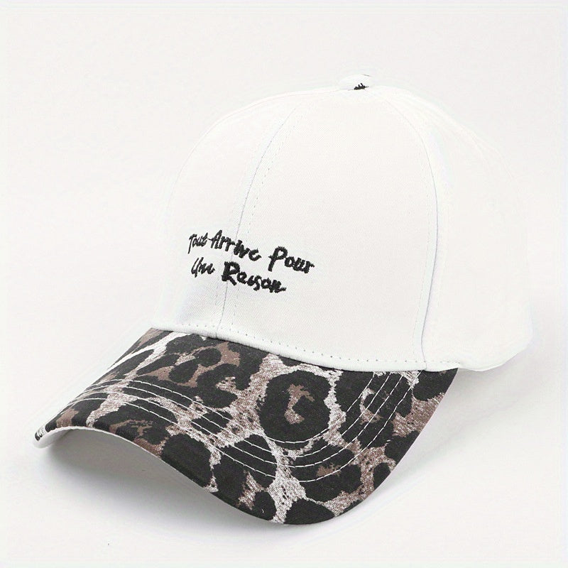 Leopard Embroidered Baseball Cap for Outdoor