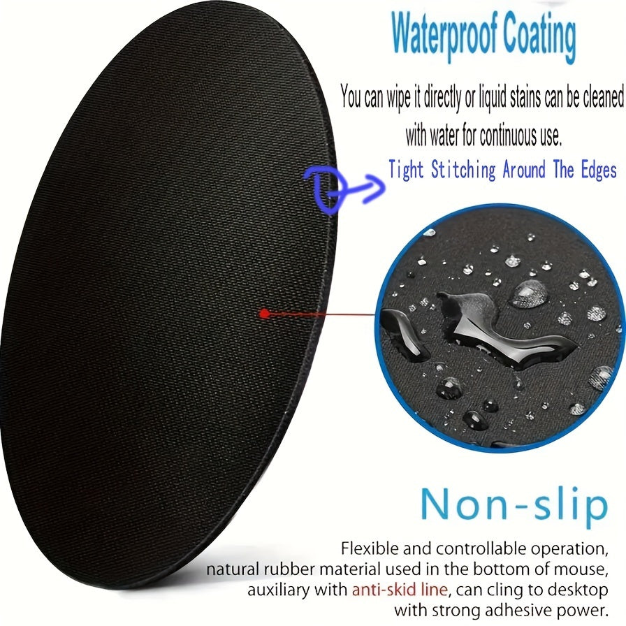 Cat Pattern Round Mouse Pad Stylish Round Mousepad