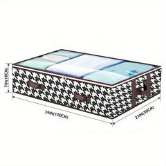 Underbed Clothes Quilt Organizer Non-woven Clear Storage