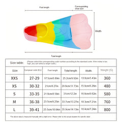 Colorful Silicone Swim Fins for Men Women Diving