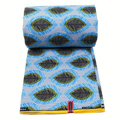 African Ethnic Wax Dye Printed Fabric Double Sided Geometric Cloth