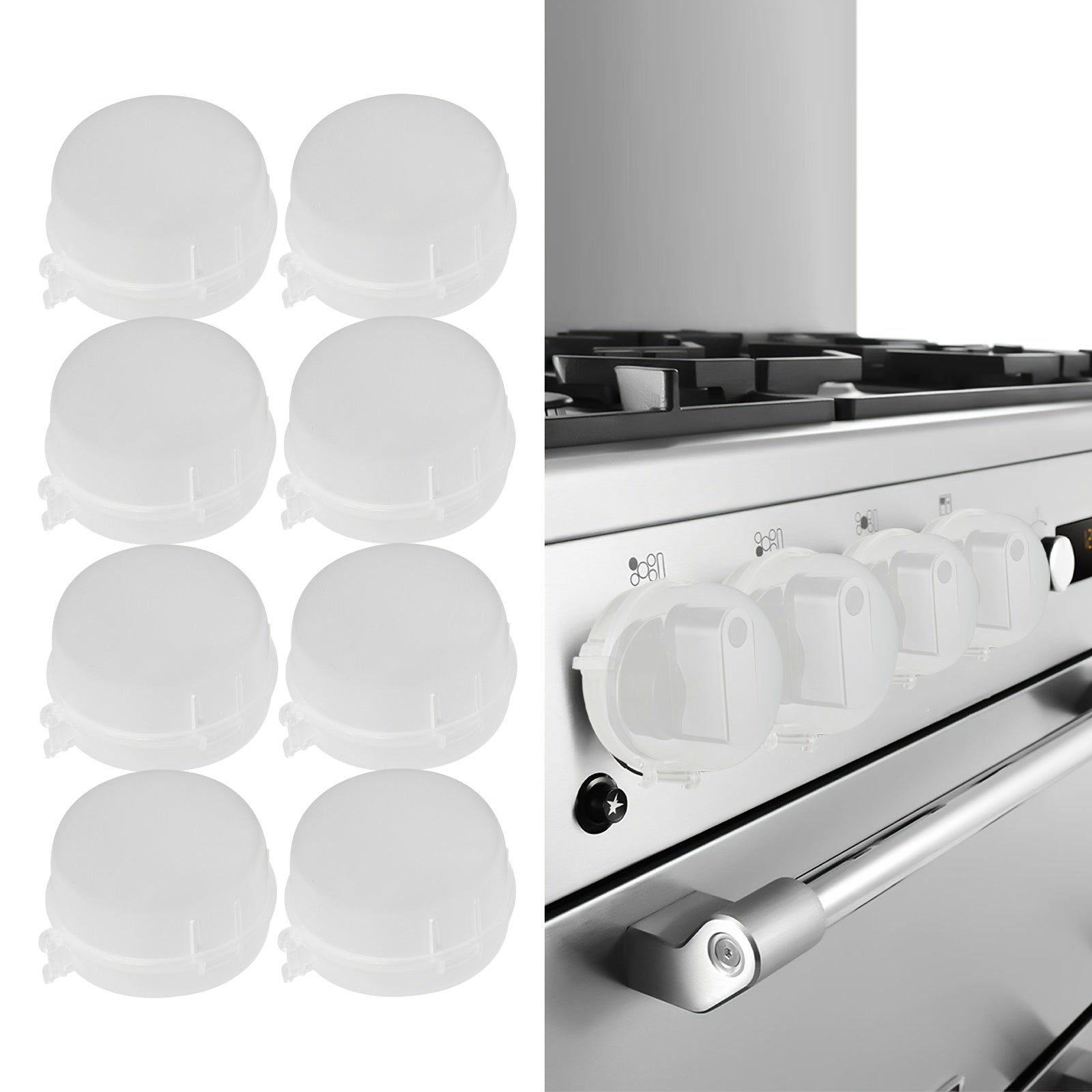 8pcs BBQ Grill Gas Switch Protective Covers