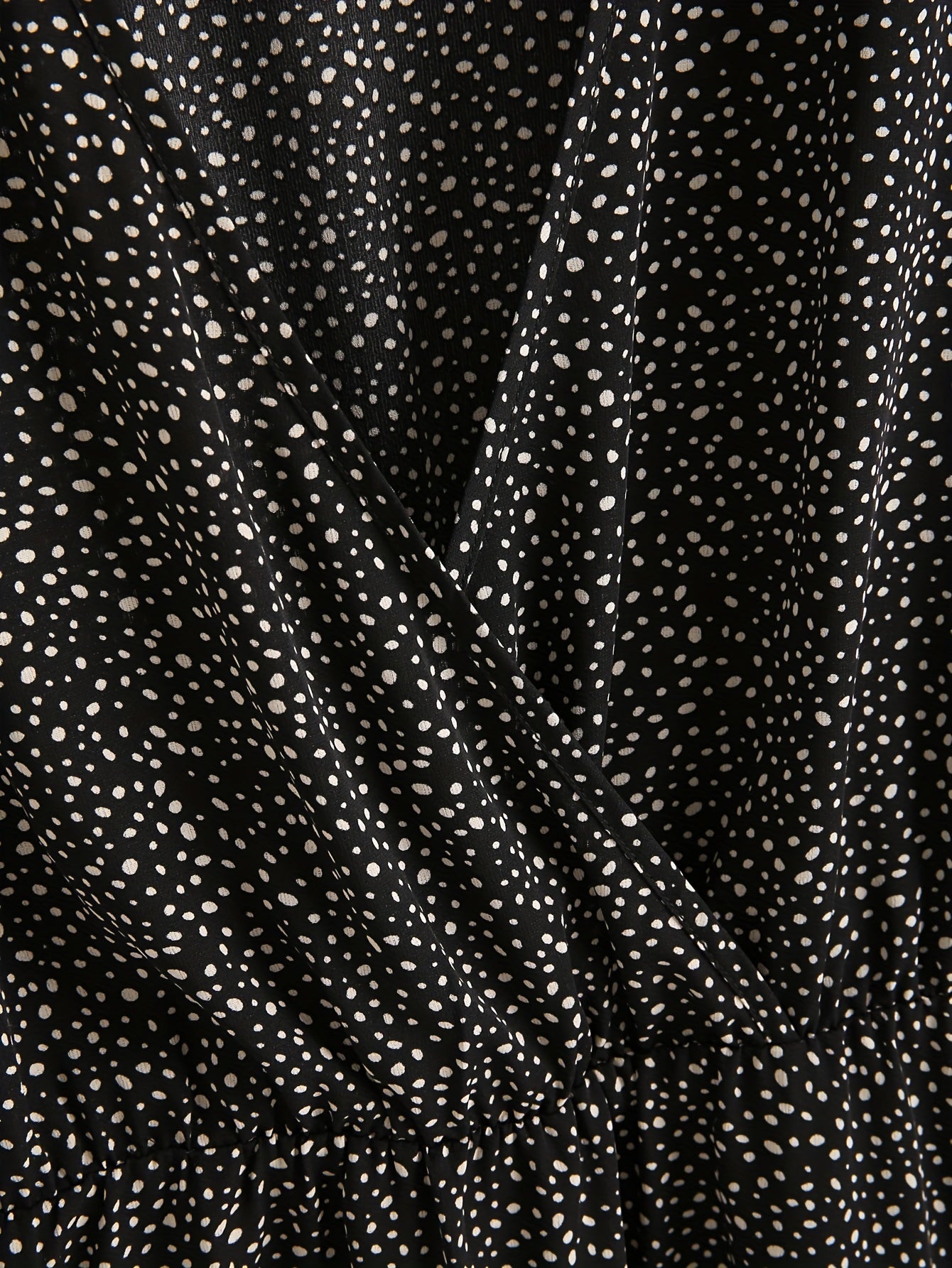 Polka Dot Butterfly Sleeve Peplum Top