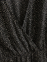 Polka Dot Butterfly Sleeve Peplum Top