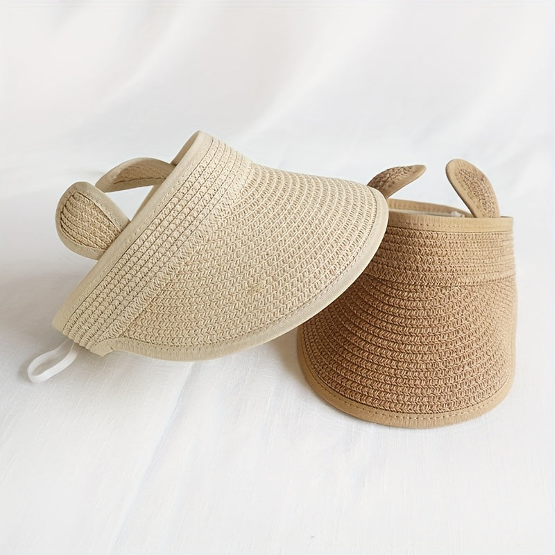 Baby Straw Hat Spring Autumn Top Hat Sunshade Breathable Duck Tongue Hat