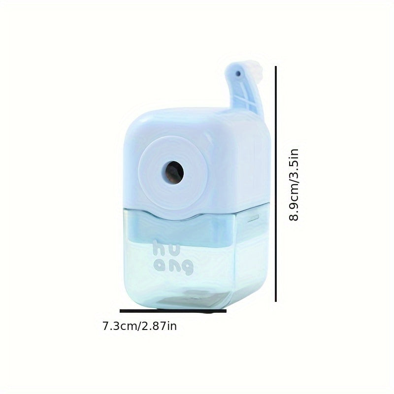 Pastel Macaron Hand Crank Pencil Sharpener Compact School Art Supplies