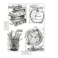 Silicone Transparent Clear Book Stamp For DIY Crafts