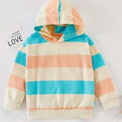 Toddler Boy Stripes Casual Hoodie