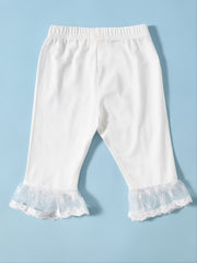 Girls Lace Leggings for Winter