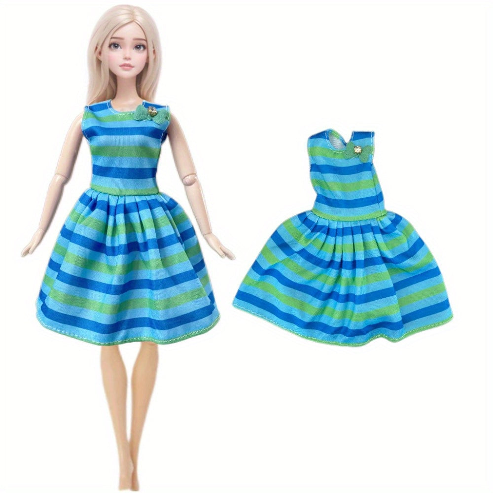 Doll Clothes Set - Party Wear Dress Gown Shirt Pants Outfit
