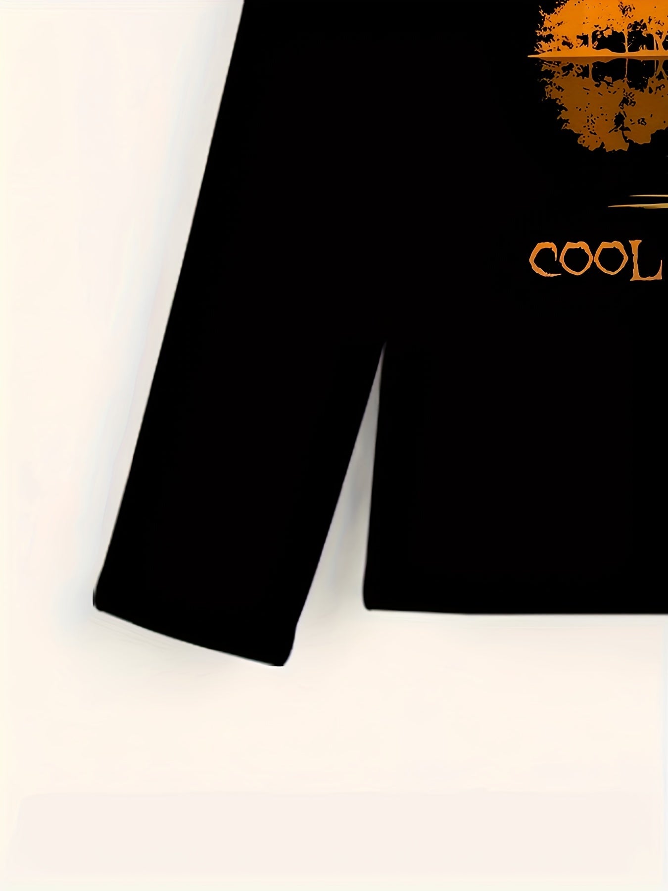 Halloween Witch Pattern Men's Long Sleeve Tee