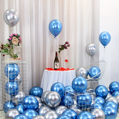 100pcs 5inch 12 Golden Metal Balloons Party Decoration Halloween Christmas
