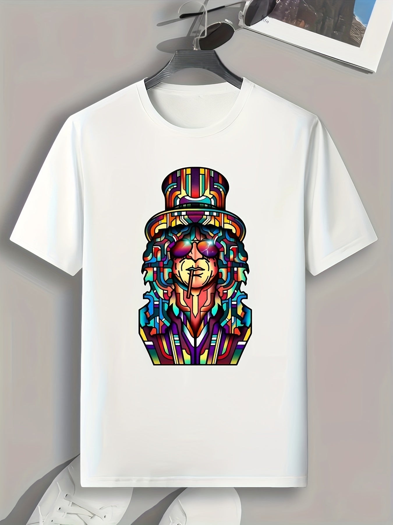 Cartoon Print Men's Graphic T Shirt Casual Comfy Tees For Summer