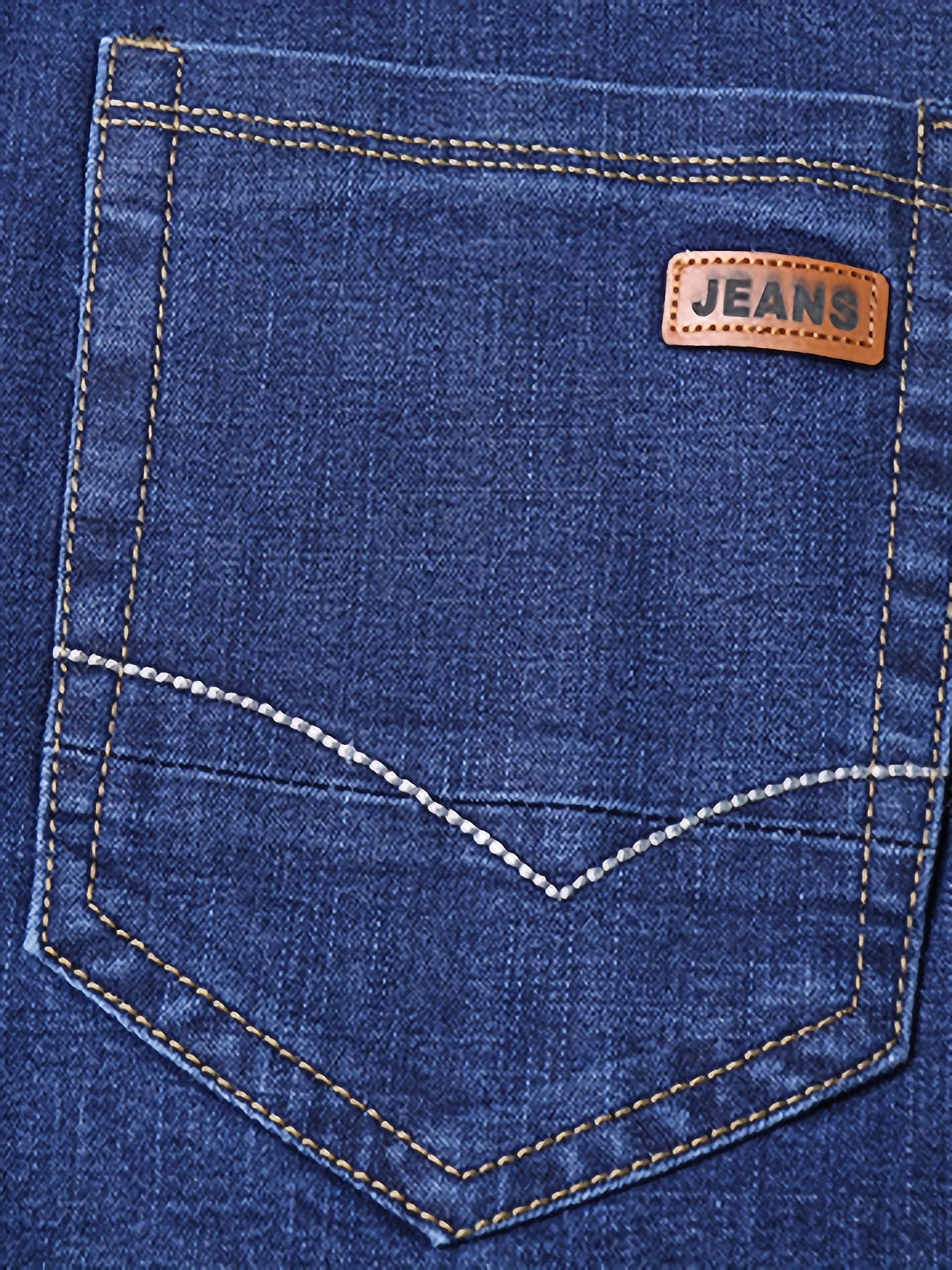 Men's Casual Street Style Mid Stretch Denim Pants