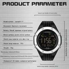 Sanda Boy's Calorie Steps Metal Waterproof Watch