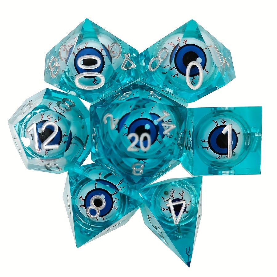 7pc Eyeball Dice Set for Tabletop Role playing Games
