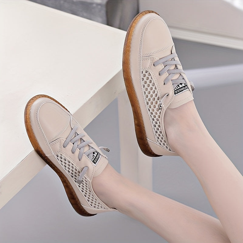 Women's Hollow Out Lace Up Mesh Shoes