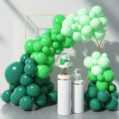 92pcs Dark Green Balloons for Jungle Safari Theme Party