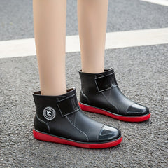 Women's Waterproof Medium Tube Rain Boots Comfortable Non-slip Outdoor Boots