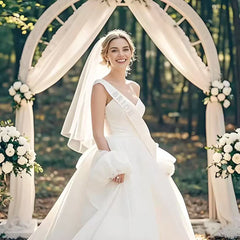 Bride to Be Bridal Veil Shoulder Straps Wedding Accessories 2pcs