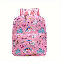 Kids Cartoon Backpack Large Capacity Lightweight Travel School Bag