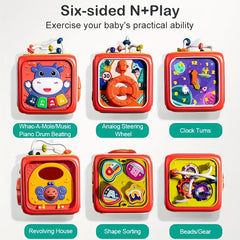 Colorful Musical Baby Activity Cube Toy