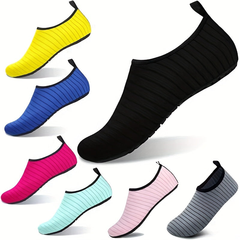 Women's Solid Beach Water Shoes Quick Drying Slip On Wading Shoes