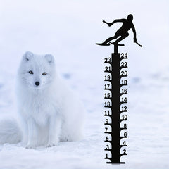 Snow Gauge Christmas Snowflake Measuring Stick Garden Stakes