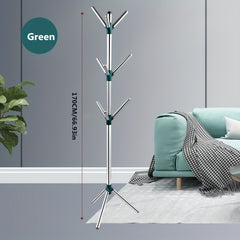 Stainless Steel Coat Rack Floor standing Clothes Hanger