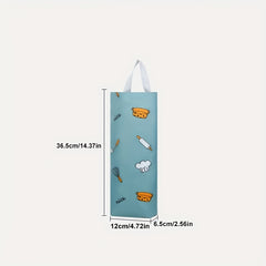 Plastic Bag Holder Wall Mount - Grocery Bag Storage Dispenser