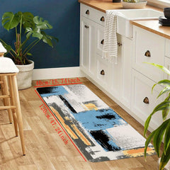 Anti-Fatigue Kitchen Sponge Mat, Abstract Pattern, Non-Slip, Machine Washable
