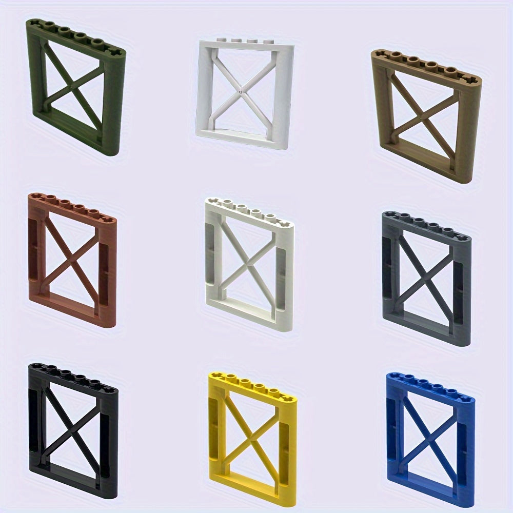 4pcs Building Block Fence Wall Set for Kids DIY Animal Scene Play