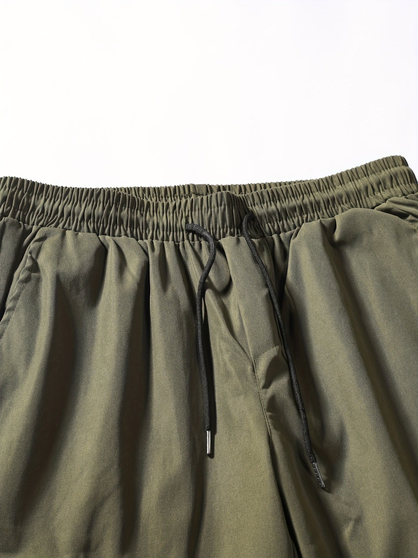 Men's Drawstring Cargo Pants with Large Pockets