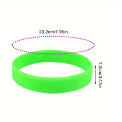 4 Pcs Silicone Sports Bracelet Activity Team Basketball Wristband