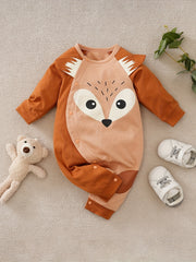Fox Dress Up Costume Baby Raglan Sleeve Bodysuit