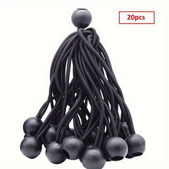 Heavy Duty Ball Bungee Cords 25pcs for Shelter Gazebo Camping Tent Cargo Yard