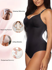 V-Neck Bodysuit Waist Trainer Tummy Control Body Shaper