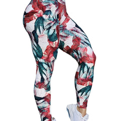 Marble Printed Yoga Leggings High Waist Workout Tight Pants
