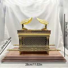 Replica Ark Of The Covenant Statue with Gold and Copper Plating
