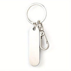 Stainless Steel Car Keychains Personalized Name Phone Number