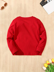 Boys' Car Pattern Long Sleeve T Shirt for Fall and Winter