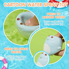 Baby Bath Toys Animal Sprayer Sensory Tub Toys for Toddlers Water Play