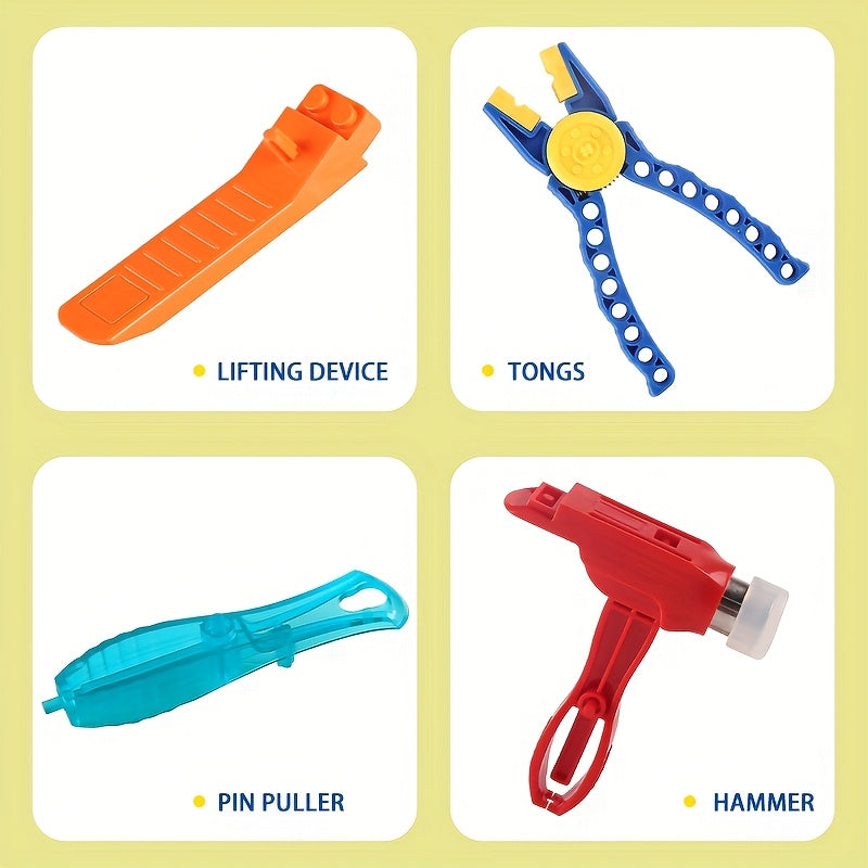 9pcs Small Particle Building Block Tool Set Pliers Toy Kit Disassembly Special P