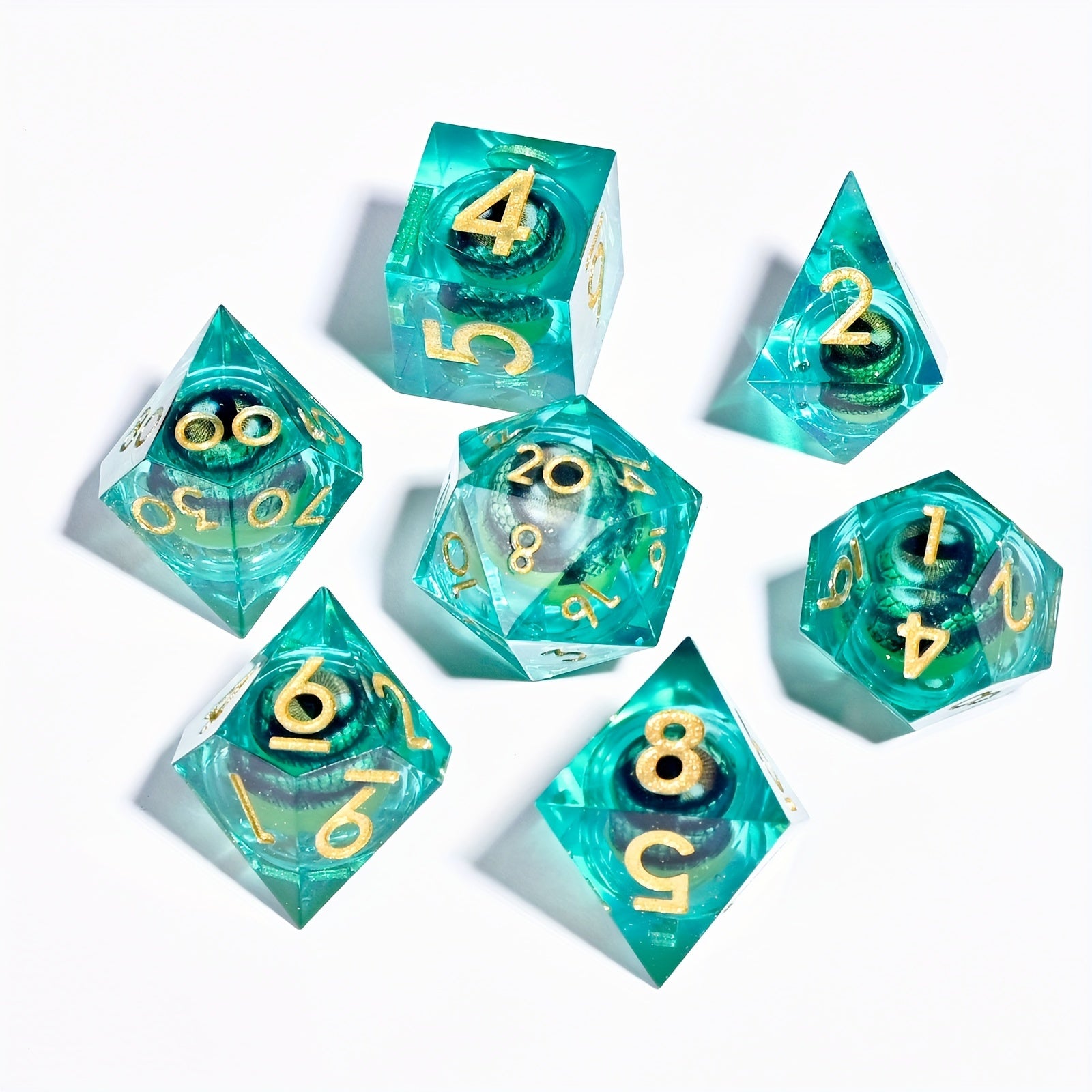 7pcs Resin Dice Set for Large Board Game