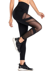 Sports Leggings Wide Waistband Butt Lifting Yoga Pants