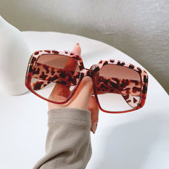 Dark Green Vintage Oversized Sunglasses Women Sun Protection