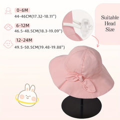 UPF 50 Baby Girl Sun Hat Adjustable Beach Hat